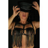 The Red SOUTIEN GORGE EN CUIR AVEC FRANGES